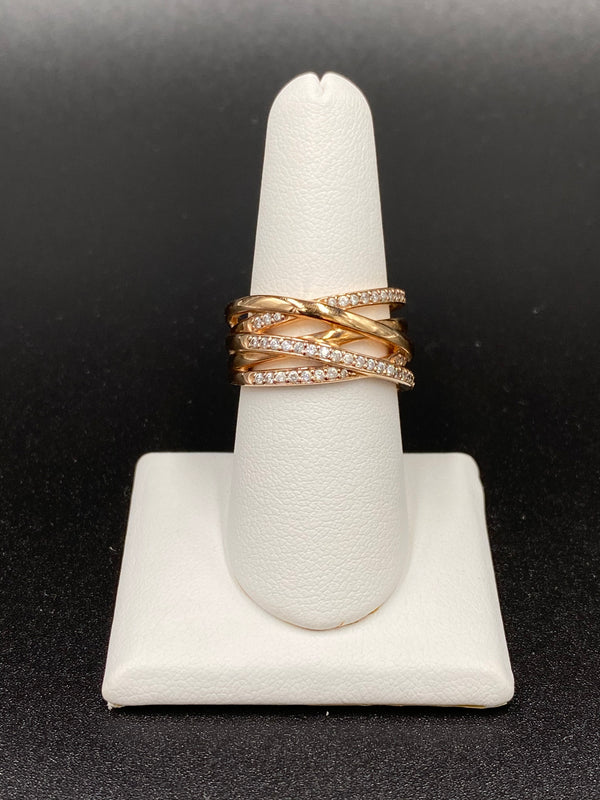 Rose Gold & Diamond Wrap Ring